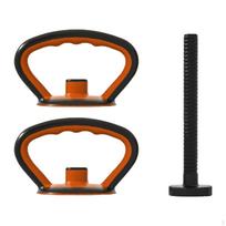 Kettlebell rankena, rankenos sukibimas, rankos jėga, kettlebell svoris kultūrizmo treniruotėms black 2 handle 1 rod black