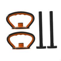 Kettlebell rankena, rankenos sukibimas, rankos jėga, kettlebell svoris kultūrizmo treniruotėms black 2 handle 2 rod black