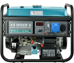Generatorius KONNER & SOHNEN KS 9000E G 6000W benzinas/dujos