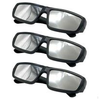 Saulės užtemimo akiniai - Aukštos kokybės juodo rėmelio saulės užtemimo akiniai Box Package 3pcs gray