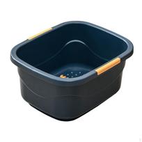 Pėdų vonelės kibiras, Nešiojamas, Vonelė, Tvirtas, Pėdų mirkymo vonelė kojoms mirkyti dark Blue Large