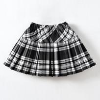 Mergaičių chaki klostuotas sijonas - mokyklinė uniforma pradinių ir pagrindinių mokyklų mokiniams 150 cm gray