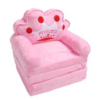 Kūdikių kėdė mergaitėms vaikams miela princesės tiara išlankstoma sofa-lova grindų pagalvė porankis sofa skirtas