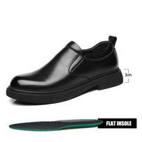 Vyriški odiniai batai Aukštį didinantys batai vyrams Prabangūs oficialūs batai Įsispiriami Verslo Patogūs Padidinantys 6-8cm Vestuviniai batai 44 black