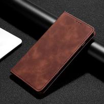 Odinis dėklas Motorola MOTO G72 G73 G82 G84 G100 G200 G Power Play Stylus 2021 2022 2023 5G 4G 2024 2020 Pure Pro Atverčiamas dangtelis MOTO G73 tamsiai ruda spalva