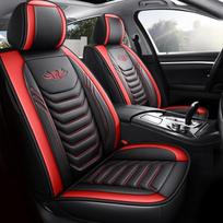 Universalus PU odinis priekinės automobilio sėdynės užvalkalas Patvarus ir kvėpuojantis pagalvėlės kilimėlis vandeniui atsparus apsauginis pagalvėlės automatinis sėdynės užvalkalas 1 vnt. None raudona