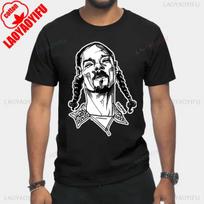 Hip Hop Žvaigždė Snoop Dogg Marškinėliai Kūrybiški Spausdinti Marškinėliai Viršus Vyrai Moterys DJ Mados Marškinėliai Roko Vaikas Harajuku Marškinėliai Vyrai Medvilniniai Drabužiai L black