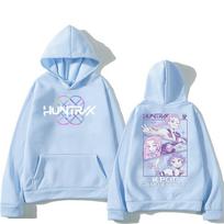 KPop Demonų medžiotojų džemperiai Merch Kpop Vyriški Moteriški Džemperis Mada Universalus Gatvės drabužiai Didelio dydžio Y2K Puloveriai Tendencijos Anime Viršūnės XS gray