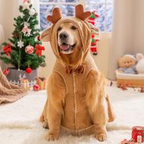 Šunų drabužiai Ruduo ir Žiema Kalėdos Auksinis retriveris Husky Dviejų kojų apsiaustas Vidutinio ir didelio dydžio šuo Augintinio drabužiai 8XL (recommended weight 70-40 kg)