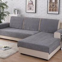 Atsparus vandeniui sofos užvalkalas 1/2/3/4 vietų L formos kampinės sofos užvalkalas-apsauga svetainei sofai, kušetei, foteliui 50x70cm armrest gray