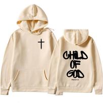 Dievo Dievas Biblija Krikščioniškas Religinis Jėzus Grafinis Spaudinys Hoodies Vyriški Populiarus Drabužis Per dydį Aukštos Kokybės Džemperiai Streetwear M white