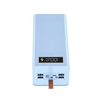 24x18650 Baterijų Laikymo Dėžutė PD Greito Įkrovimo Power Bank Dėklas Palaiko Belaidžio Įkrovimo/Greito Įkrovimo Funkcijas balta