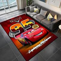 Disney Žaibo Makvyno Automobilio Spaudinio Kilimas Vaikų Svetainės Žaidimų Neslystantis Minkštas Įėjimo Grindų Kilimėlis Miegamojo Namų Dekoro Kilimas 80x120cm