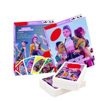 112 Uno kortų 8 Lomo kortos Stalo žaidimo kortų rinkinys Kpop Demonų Medžiotojai Pokerio kortos Baigiamoji kortų žaidimo dalis vakarėliui Stalo žaidimo rekvizitas Vakarėlis blue