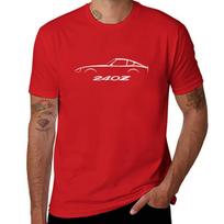 Datsun 240z Silhouette S30 Vintage JDM Car T-Shirt sweat vintage Blouse mens t shirts casual stylish L brown