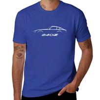 Datsun 240z Silhouette S30 Vintage JDM Car T-Shirt sweat vintage Blouse mens t shirts casual stylish L blue