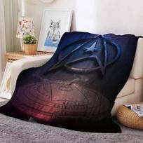 Movie S-Star T-Trek Logo Blanket Warm And Soft Suitable For Bedroom Living Room Sofa Bed Office Travel Camping 30x40in