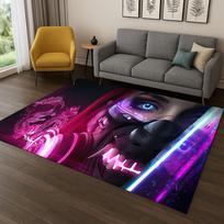 3D F-Fortnite žaidimo animacinis kilimas kilimėlis miegamojo svetainės sofos prie durų namų dekoravimui, vaikų žaidimų zonos kilimėlis neslystantis Kalėdų dovana 40x60cm