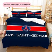 Paris Saint-Germain futbolo klubas Raštas Patalynės antklodės komplektas Namų dekoracija Dovana (1 * antklodės užvalkalas + 2 * pagalvės užvalkalai be šerdies) 135x200cm
