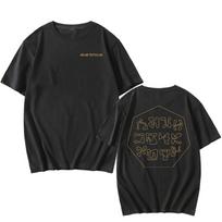SUB FOCUS CONTACT Albumo Marškinėliai Medvilniniai Trumpomis Rankovėmis Marškinėliai Unisex Apvalia Kaklo Iškirpte Drabužiai Madingi Grafinio Spaudinio Marškinėliai M black