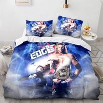 3D Spausdintas WWE Imtynių Žaidimo Patalynės Komplektas Berniukams Mergaitėms Dvigulė Karalienės Dydžio Antklodės Užvalkalas Pagalvės Užvalkalas Lovai Vaikams Suaugusiems Namų Tekstilė EU Single(135*200cm)3pcs black