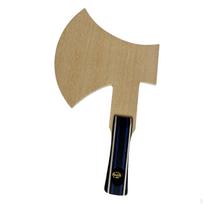Stalo teniso raketė kirvio formos Ping Pong irklas pradedantiesiems ir patyrusiems Unikalus medinis Wood Racket beige