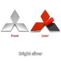 Automobilio priekinio variklio dangčio emblema, galinės bagažinės ženkliuko lipdukas Mitsubishi Lancer 9 Pajero ASX Outlander Galant Mirage priedams Decal Logo 9cm
