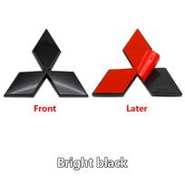 Automobilio priekinio variklio dangčio emblema, galinės bagažinės ženkliuko lipdukas Mitsubishi Lancer 9 Pajero ASX Outlander Galant Mirage priedams Decal Logo 8cm