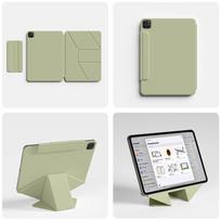 ZOYU išmanusis folio dėklas IPad A16 11-osios 2025 m. IPad Air 11 Funda IPad Pro 13 12.9 4/5/6 kartos Mini 8.3 A17 Pro magnetinis Capa iPad Pro 13 M4 M5 žalia