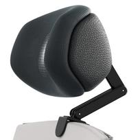 Ergonomiška kaklo pagalvėlė biuro kėdėms Nuimamas galvos atramos priedas su atminties putplasčio šerdimi Reguliuojamas aukštis Kampuota black