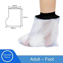 Atsparus vandeniui Dušo apsaugas Apsauga Dušas Perdirbamas Kojos/Kojos/Rankos/Rankos Gipso Apsauga Dušui Adult - Foot white