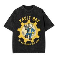 2026 Skalbti marškinėliai Prisijunkite prie The Vaults Fallouts Tec Hip Hop Mados Marškinėliai Oversized Streetwear Medvilniniai Spausdinti Viršutiniai Drabužiai Marškinėliai Vyrams Moterims M auksas