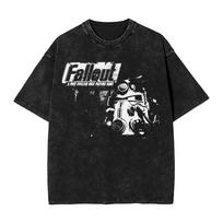 2026 Skalbti marškinėliai Prisijunkite prie The Vaults Fallouts Tec Hip Hop Mados Marškinėliai Oversized Streetwear Medvilniniai Spausdinti Viršutiniai Drabužiai Marškinėliai Vyrams Moterims M dramblio kaulas