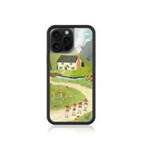 Naujas INS laukinių gėlių telefono dėklas iphone 17 Lila Moss Svajingos širdelės iPhone 17 16 15 14 13 12 Pro Max mergaitei Atsparus smūgiams dėklas For iPhone 13