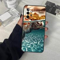Vandenyno jūrų vėžlio dėklas, skirtas Samsung Galaxy A56 A36 A16 A33 A13 A23 A52 A32 A12 A54 A34 A14 A53 A15 A35 A55 A17 Samsung A25 gray