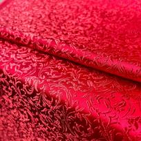 Brocade Jacquard Kviečių Gėlių Rašto Damasko Audinys Mergaitės Šilkinio Satino Suknelei Cheongsam Kostiumui Užuolaidai DIY Siuvinėjimui Lėlių Klijuotei 50cm x 75cm ryškiai raudonos spalvos