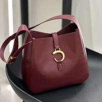 2025 Lazy Style All-match Simple Fashionable Shoulder Bag Handbag Women Commuting Bucket 23x21x9cm