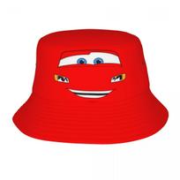 Individualus laimingas automobilis Žaibas Makvynas Paplūdimio kibiro skrybėlė Unisex Moterims Unisex Animacinis vasaros žvejys Unisex kepuraitė One Size red