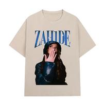 Zahide Merch Grafiniai Marškinėliai Vyrams Moterims Drabužiai Mada Aukštos Kokybės Marškinėliai Medvilniniai Oversize Trumpomis Rankovėmis Marškinėliai S beige