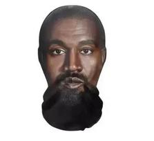 Kanye Kaukė 3D Spausdinta Elastingas Tinklelis Pilno Veido Kaukė Vyrams Moterims Cosplay Galvos Apdangalas Hip Hop Mada Balaklava Gobtuvas Kepurė Galvos Apdangalas black