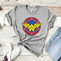 Wonder moteriški marškinėliai Motinos dienos dovana T marškinėliai Feminisčių marškinėliai Merginų galia T marškinėliai Superherojės Mama Marškinėliai Wonder Mama Moterims Grafiniai marškinėliai L gray