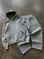 Madingas gatvės stiliaus retro laisvalaikio gatvės apranga vyriškas sportinis kostiumas Y2K Harajuku spaudinys gobtuvas vyriškos hip-hopo laisvos sportinės kelnės XL gray
