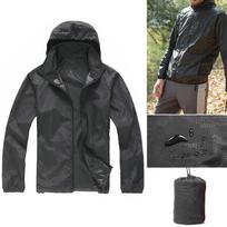 Unisex Itin lengvas vandeniui atsparus vėjui atsparus striukė dviračiui bėgimui lauke, sportinis paltas nuo lietaus XXXL black