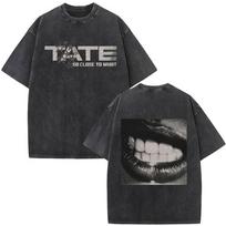 Tate McRae So Close To What  Album Tour Washed Tshirt Men Women Cotton Short Sleeve Summer Vintage T Shirt Tops Fans Gift S gray