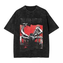 Horror Game The Evil Within Graphic Print TShirt Men Women Summer New Tee Retro Washed Cotton Streetwear Fashion Oversized Top L black