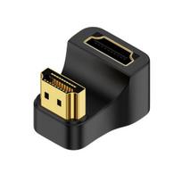 Adapter HDMI-compatible Male to Female 180 Degree Adapter 8k@60hz HD Output Portable No Delay Plug And Play Converter with Indicator Light juoda