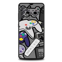 Game Controller Graphic Phone Case for Samsung Galaxy A55 A35 A15 A14 A13 A25 A54 A51 A71 A72 A73 A32 A52 A41 5G Soft TPU Shell for Samsung A73 5G black