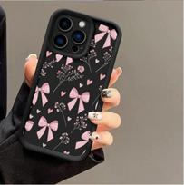 Cute Pink Bow Case For Motorola Edge 50 Fusion Ultra 70 60 Pro 40 NEO 5G G84 G32 G60 G05 G75 G85 G54 G04 E14 G30 G53 G15 G24 G34 Motorola G75 black