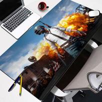 Pubg Battlegrounds pelės kilimėlis Animacinis Užrakintas kraštas Didelis žaidimų kilimėlis Kompiuterio žaidėjo klaviatūros ir pelės kilimėlis Stalo pelės kilimėlis PC stalui Kilimėlis stalui 400x800x2mm gray