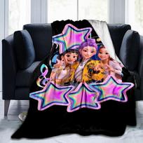 K-pop Demonų Medžiotojo Nuotykių Antklodė Tinka Sofoms, Lovoms, Biurams Ir Stovyklavimui - Puiki Dovana Helovinui, Kalėdoms 75x90cm